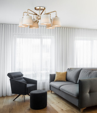 뷰민라 6등 (네이비/아이보리) 거실전등