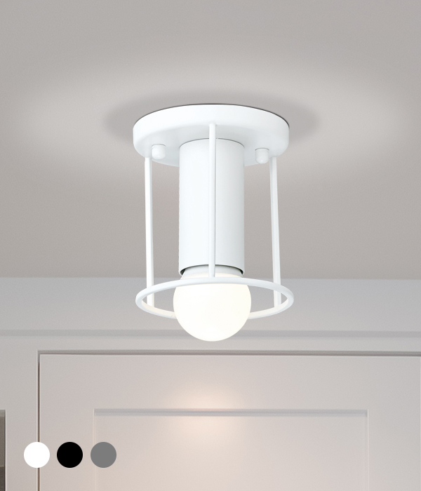 마크 원형 1등 현관등, 베란다조명 (블랙 화이트 그레이)