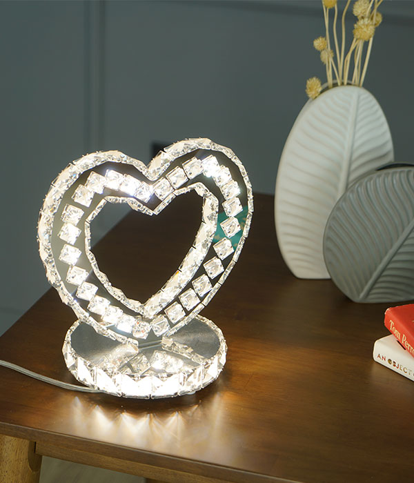 러브 크리스탈 스탠드, LED스탠드, 무드 스텐드조명, 침실 무드등