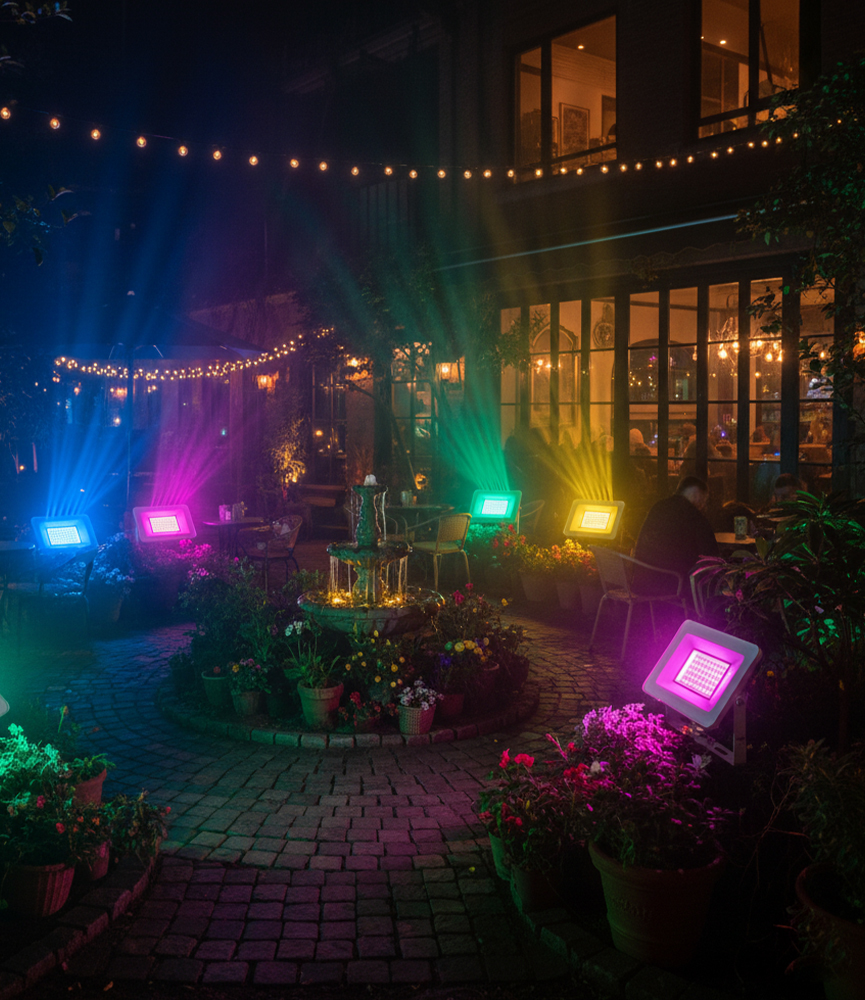 LED 컬러투광기 50W /100W  RGB투광기/컬러변환투광기