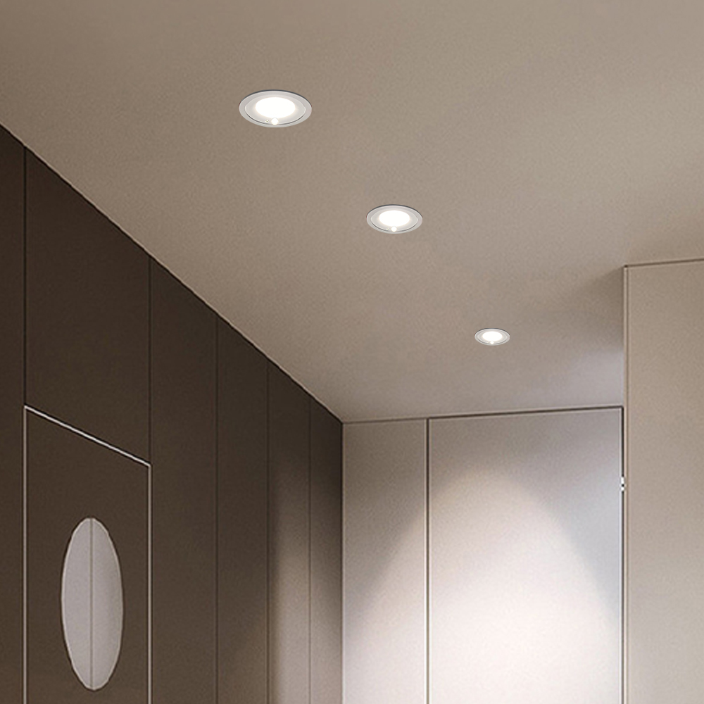 LED 원형 센서 다운라이트 10W 플리커프리 우물등 움푹조명