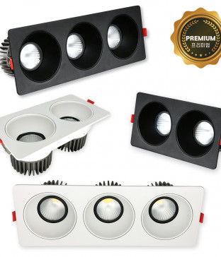 LED 스팟 COB 멀티 2구 3구 매입등