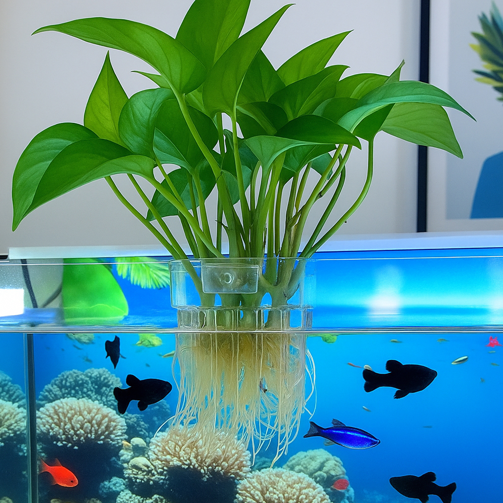 어항 수경 재배 거치대 수초컵 수경재배 걸이형 수초거치대 식물 플랜테리어