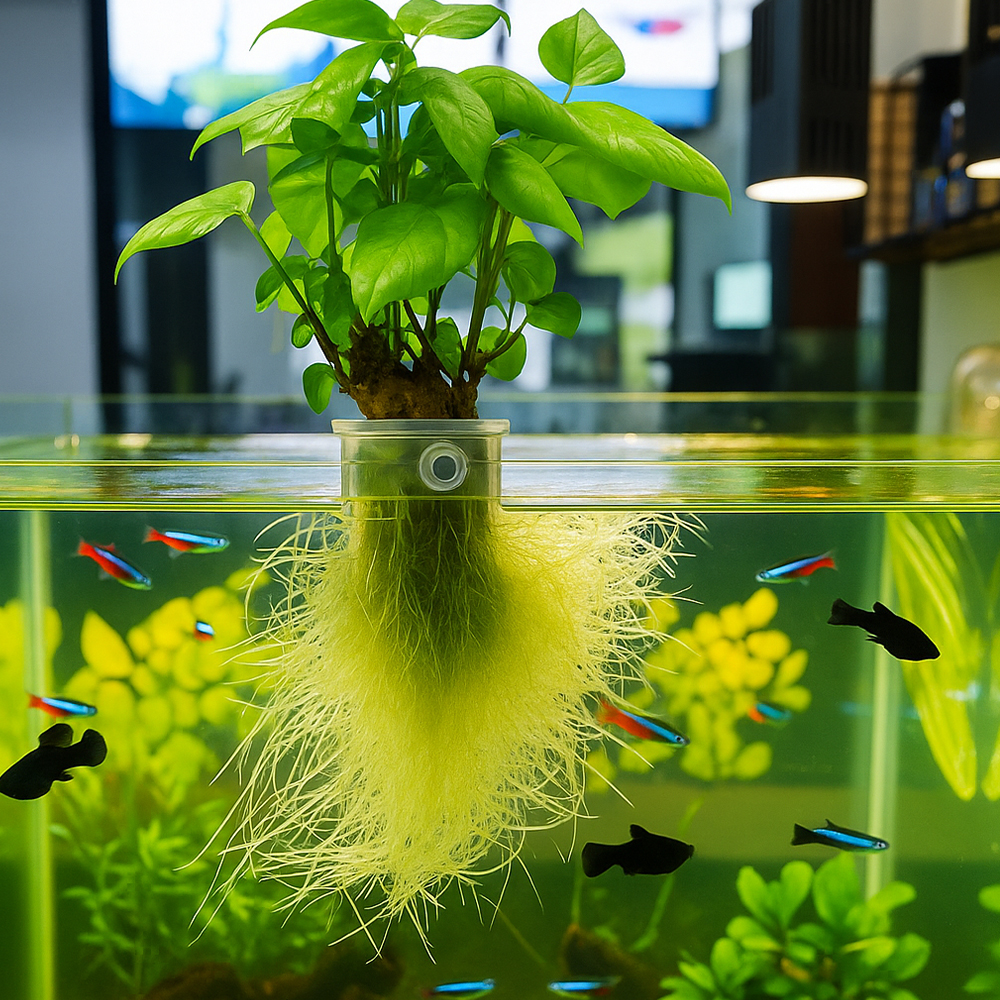 어항 수경 재배 거치대 수초컵 수경재배 걸이형 수초거치대 식물 플랜테리어