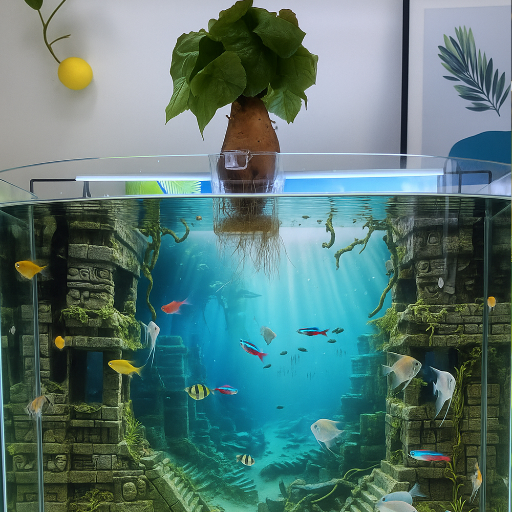 어항 수경 재배 거치대 수초컵 수경재배 걸이형 수초거치대 식물 플랜테리어