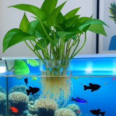 어항 수경 재배 거치대 수초컵 수경재배 걸이형 수초거치대 식물 플랜테리어