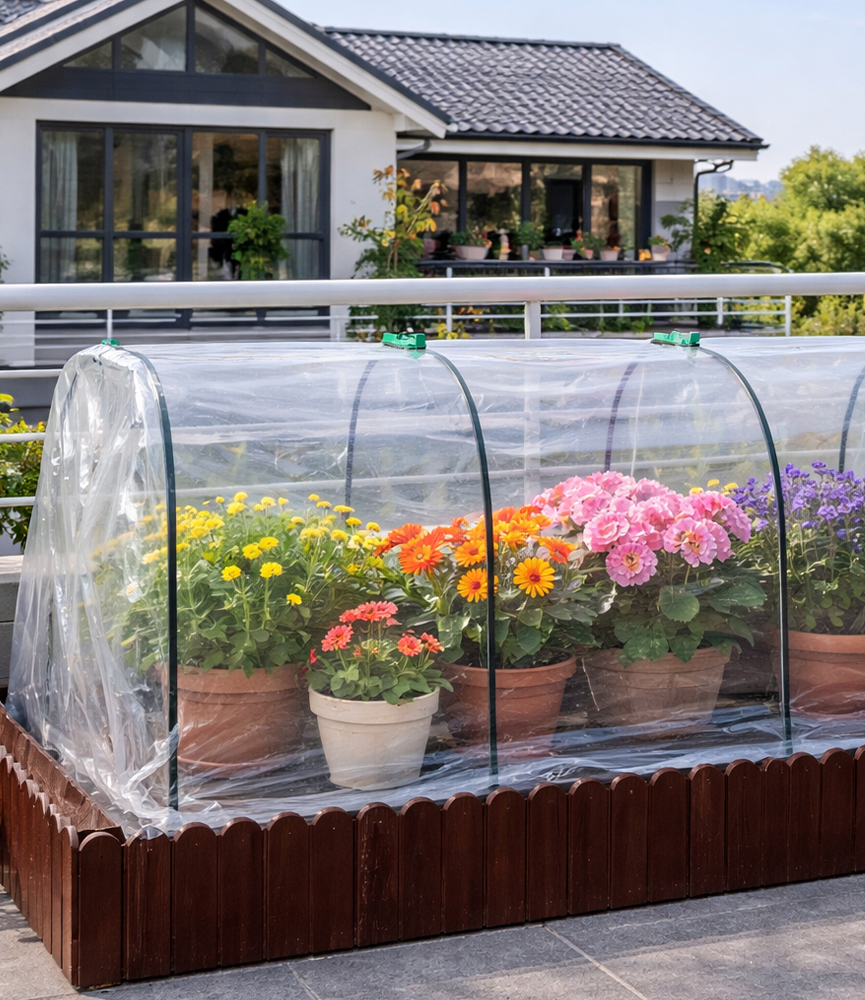 미니 비닐하우스 미니온실 보온 가정용 홈가든 사계절 다용도 식물보호 조립식