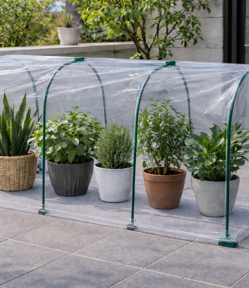 미니 비닐하우스 미니온실 보온 가정용 홈가든 사계절 다용도 식물보호 조립식